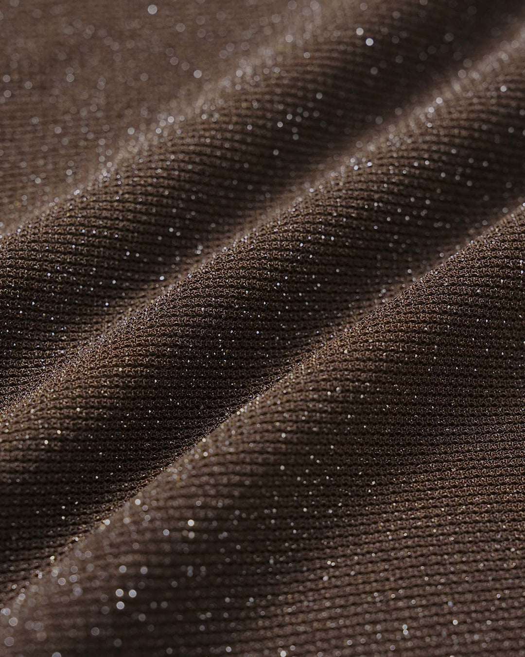 Brown V Neck Sequins Bralette One Piece