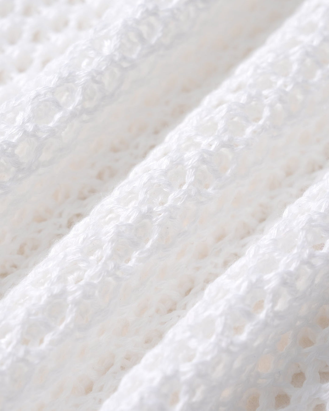 White V Neck O-Ring Cover-Up