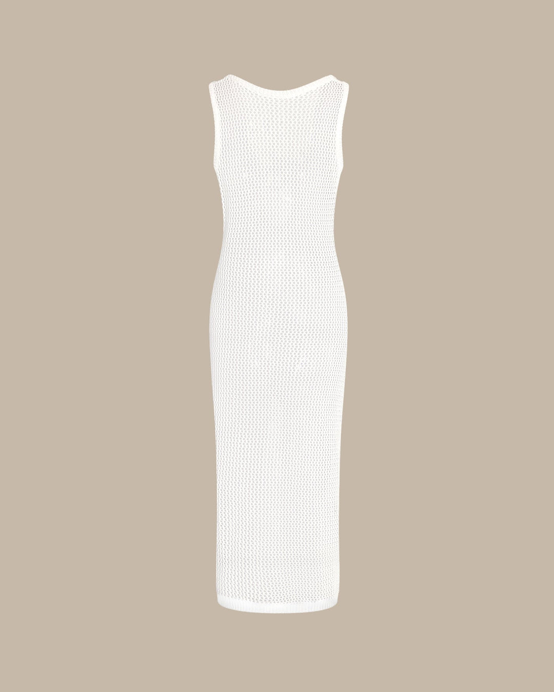 White V Neck O-Ring Cover-Up