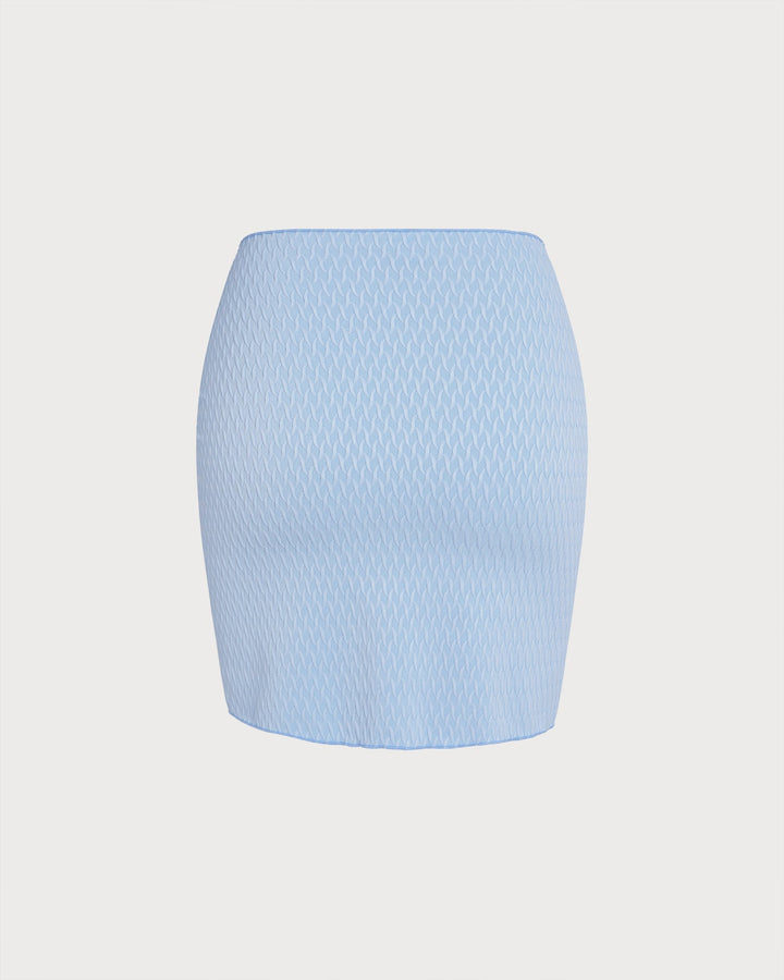 Blue Drawstring Cover-Up