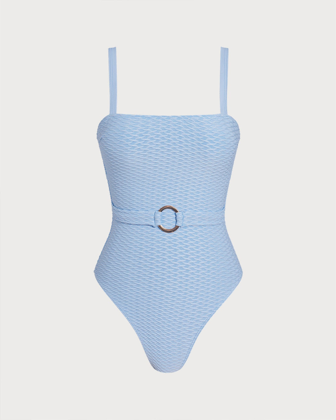 Blue O-Ring Bandeau One Piece Swimwear